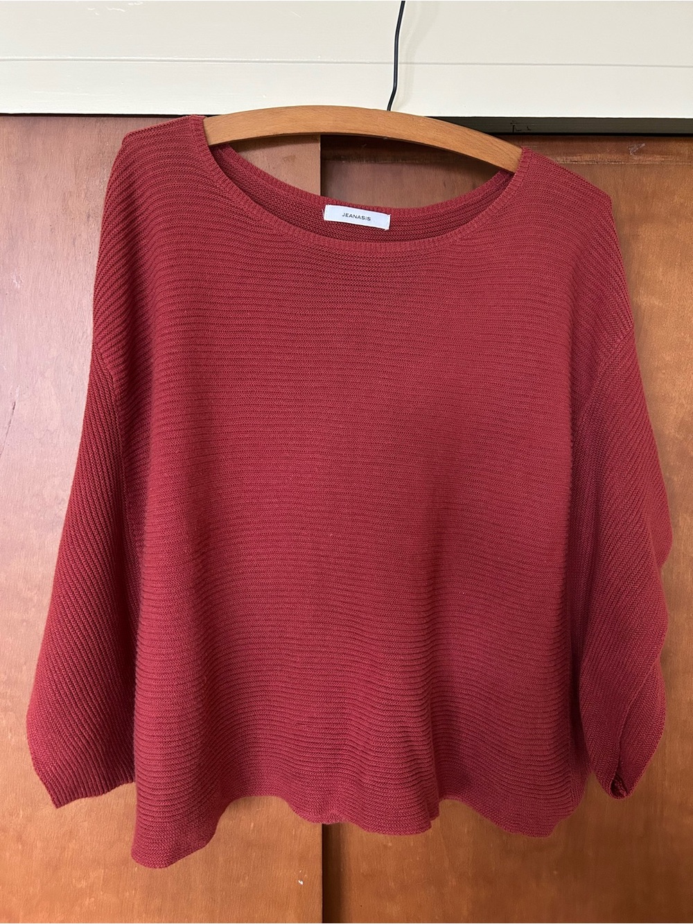 Jeanasis | Oversized Short Sleeve Sweater